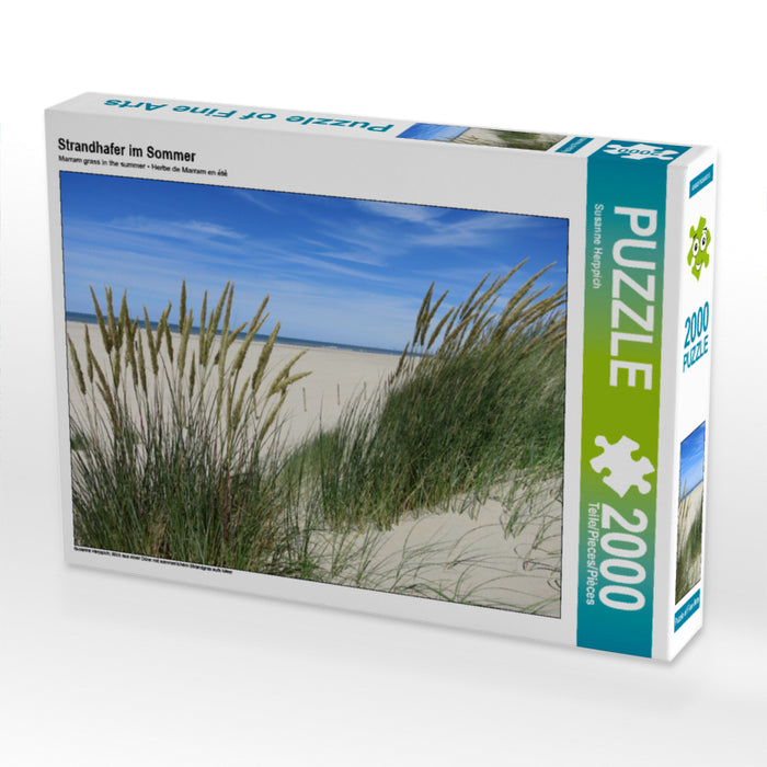 Strandhafer im Sommer 2000 Teile Puzzle quer - CALVENDO Foto-Puzzle'