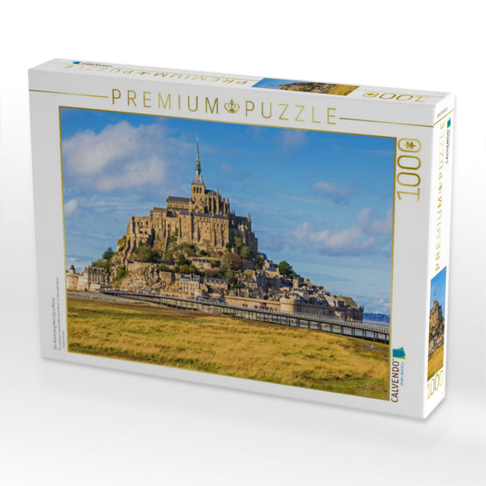 Der Klosterberg Mont Saint-Michel - CALVENDO Foto-Puzzle'