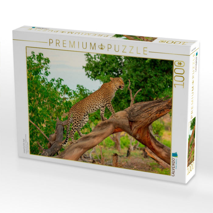 Leopard auf der Jagd - CALVENDO Foto-Puzzle'