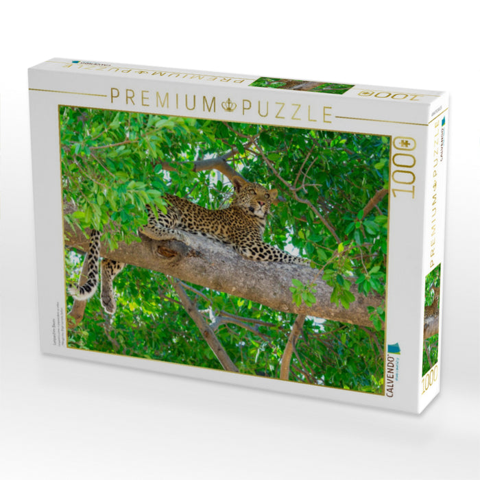 Leopard im Baum - CALVENDO Foto-Puzzle'