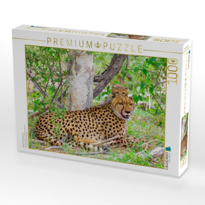 Gepard mit Nachwuchs - CALVENDO Foto-Puzzle'
