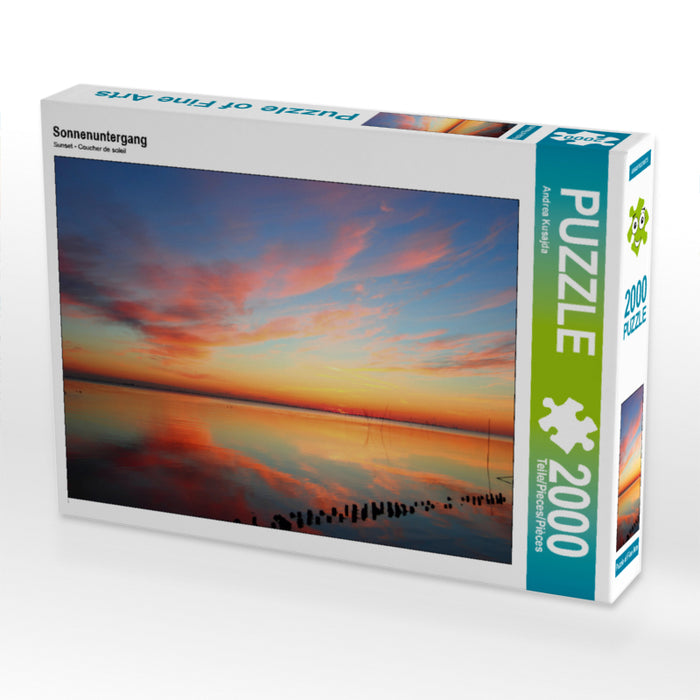 Sonnenuntergang 2000 Teile Puzzle quer - CALVENDO Foto-Puzzle'