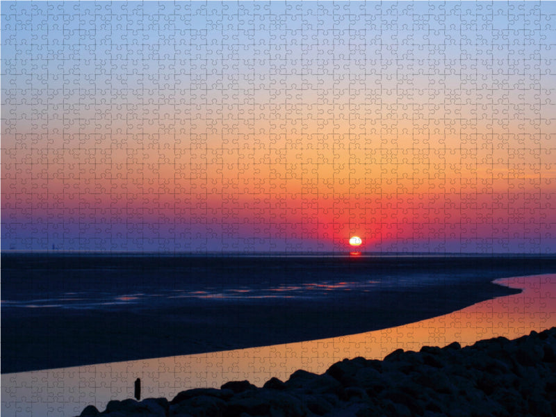Weltnaturerbe Wattenmeer (3) 2000 Teile Puzzle quer - CALVENDO Foto-Puzzle'