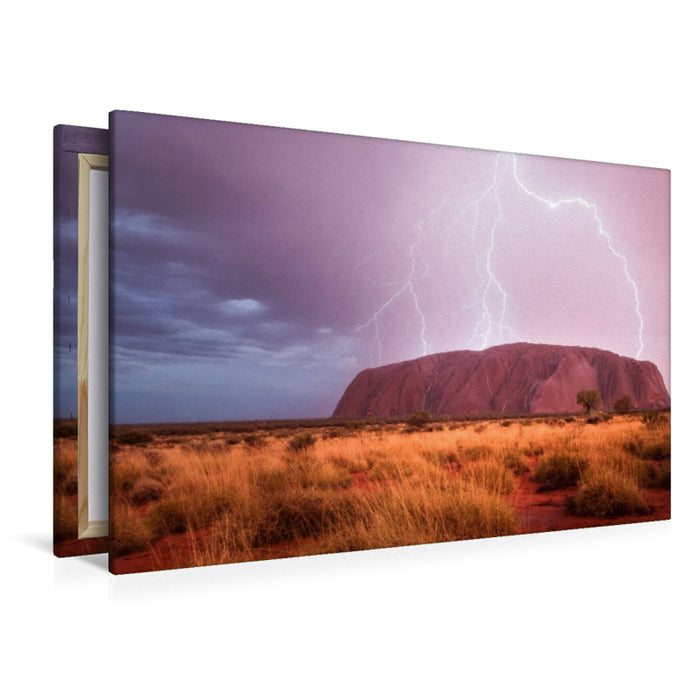 Premium Textil-Leinwand Uluru