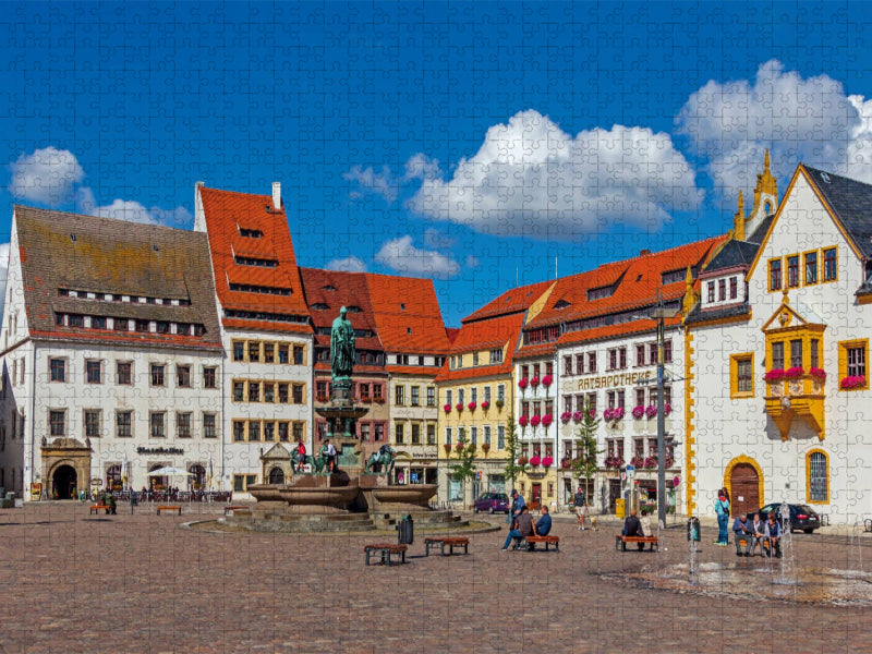 Am Obermarkt in Freiberg - CALVENDO Foto-Puzzle'