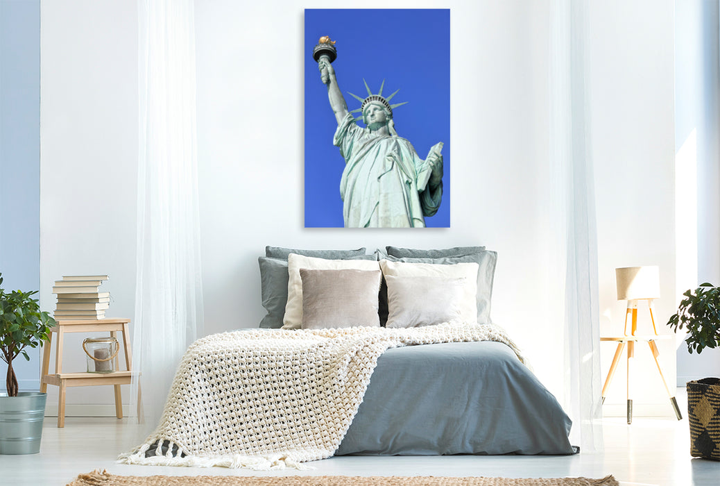 Premium Textil-Leinwand Premium Textil-Leinwand 80 cm x 120 cm  hoch Lady Liberty, Freiheitsstatue