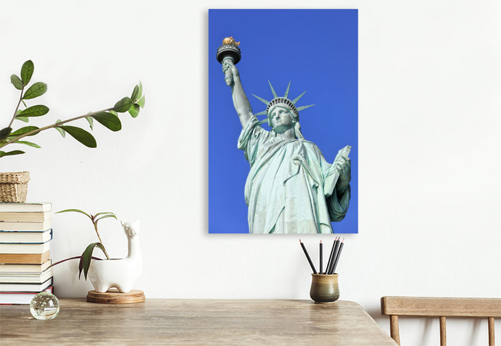 Premium Textil-Leinwand Premium Textil-Leinwand 80 cm x 120 cm  hoch Lady Liberty, Freiheitsstatue