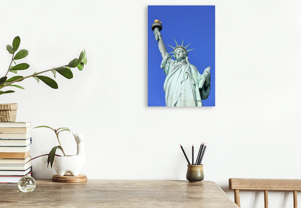 Premium Textil-Leinwand Premium Textil-Leinwand 80 cm x 120 cm  hoch Lady Liberty, Freiheitsstatue