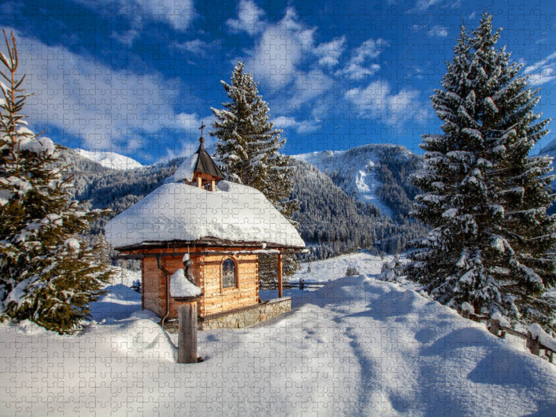 Die Gnadenalm Kapelle - CALVENDO Foto-Puzzle'