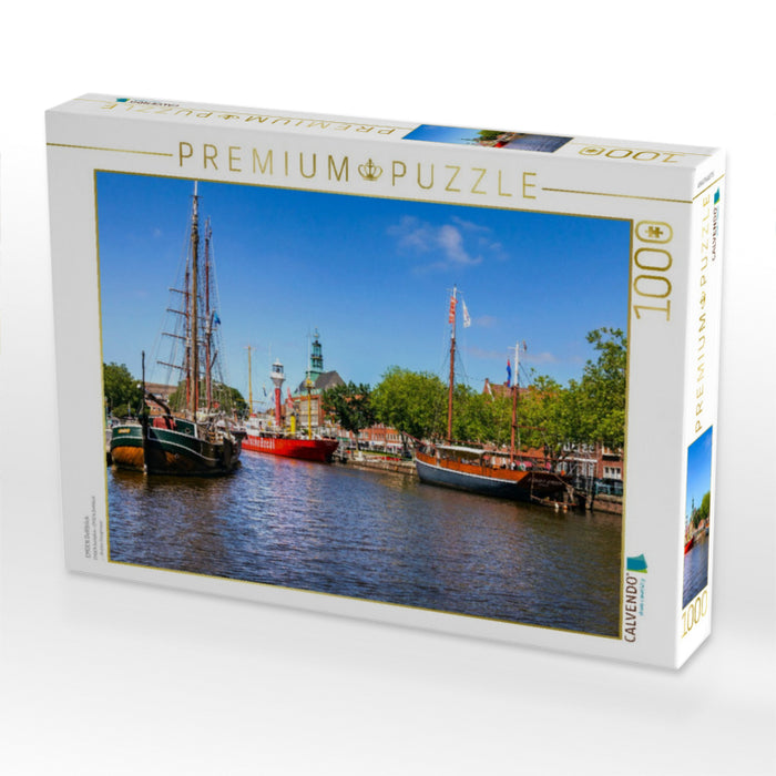 EMDEN Delftblick - CALVENDO Foto-Puzzle'