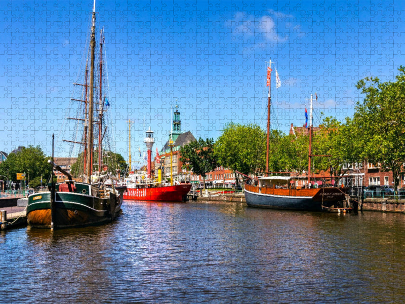 EMDEN Delftblick - CALVENDO Foto-Puzzle'