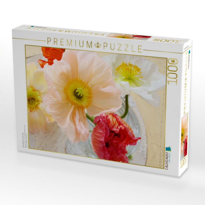 Mohnblüten in der Vase - CALVENDO Foto-Puzzle'