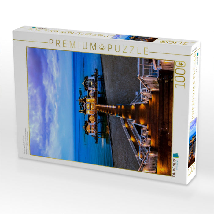 Stimmungsvolle Seebrücke - CALVENDO Foto-Puzzle'