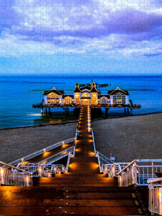 Stimmungsvolle Seebrücke - CALVENDO Foto-Puzzle'