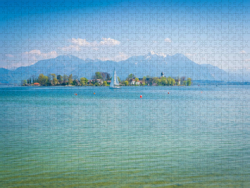 Fraueninsel im Chiemsee - CALVENDO Foto-Puzzle'