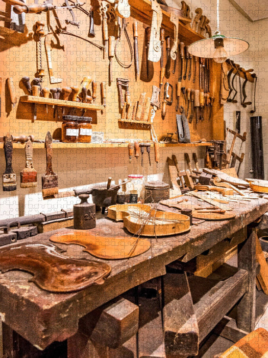 Geigenbauerwerkstatt - CALVENDO Foto-Puzzle'