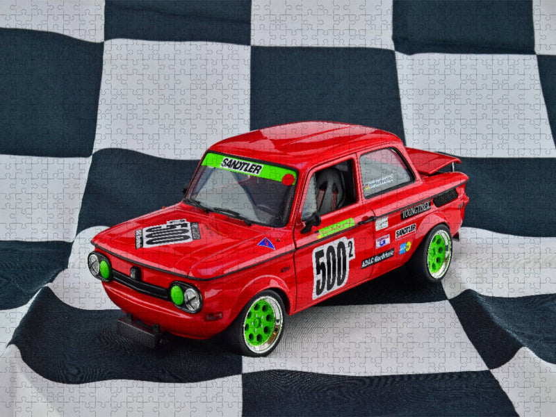 NSU 1000 Prinz TT Cup H. Fleischhauer - CALVENDO Foto-Puzzle'