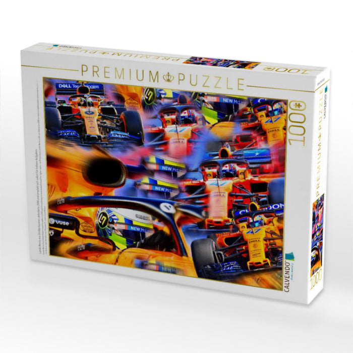 Lando Norris aus Großbritannien debütierte 2019 und empfahl sich sofort für höhere Aufgaben. - CALVENDO Foto-Puzzle'