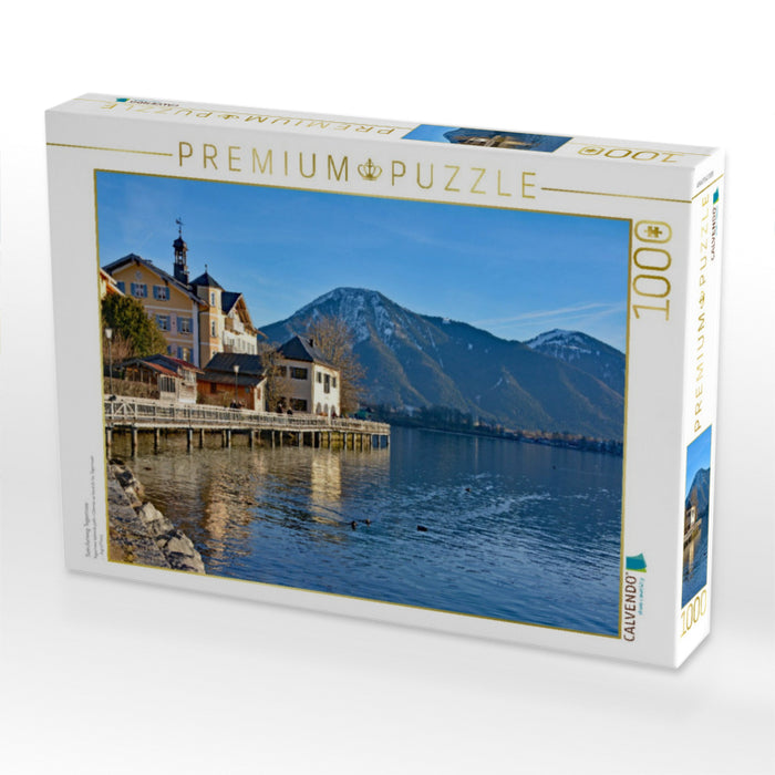 Seeuferweg Tegernsee - CALVENDO Foto-Puzzle'