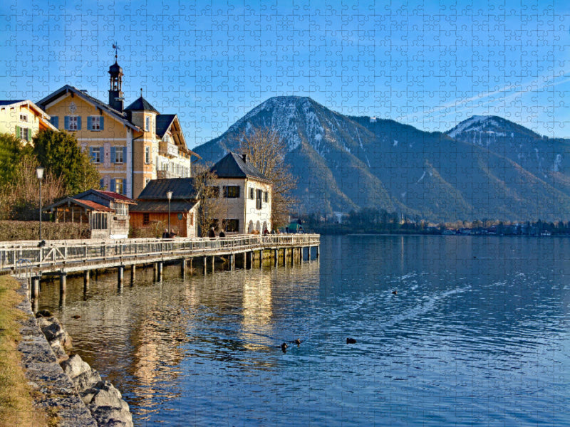 Seeuferweg Tegernsee - CALVENDO Foto-Puzzle'