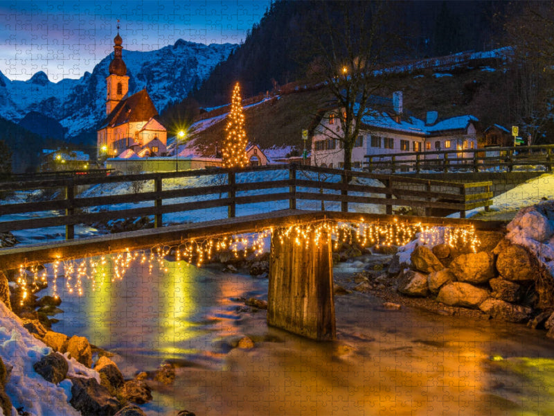 Weihnachten in Ramsau - CALVENDO Foto-Puzzle'