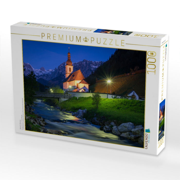 Abend in Ramsau - CALVENDO Foto-Puzzle'