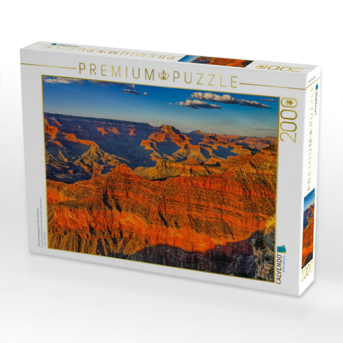 Sonnenuntergang am Grand Canyon - CALVENDO Foto-Puzzle'
