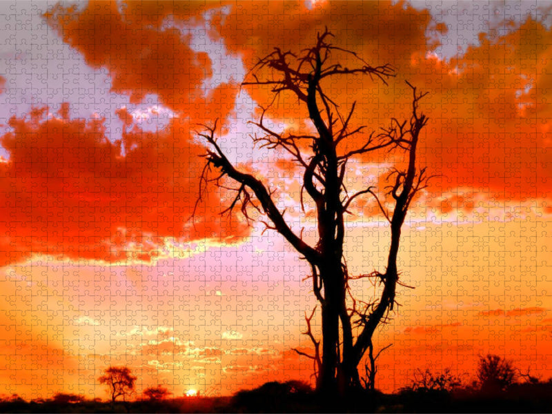 Abend in Namibia - CALVENDO Foto-Puzzle'
