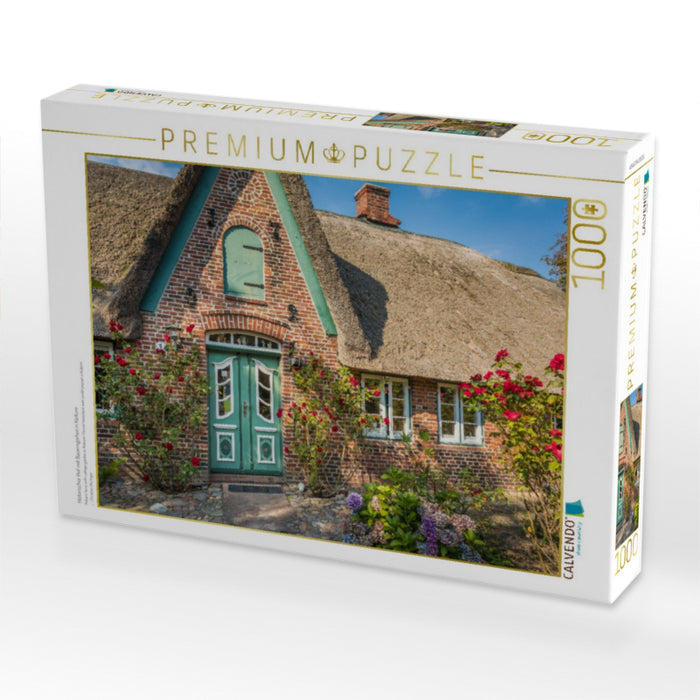 Historischer Hof mit Bauerngarten in Keitum - CALVENDO Foto-Puzzle'
