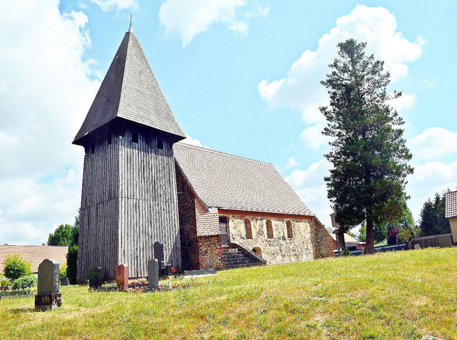Dahrendorf Feldsteinkirche - CALVENDO Foto-Puzzle'