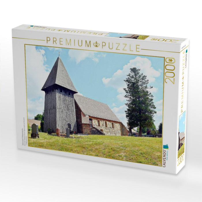 Dahrendorf Feldsteinkirche - CALVENDO Foto-Puzzle'