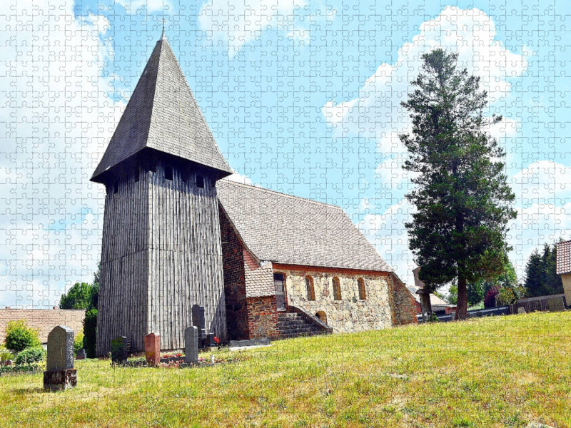 Dahrendorf Feldsteinkirche - CALVENDO Foto-Puzzle'