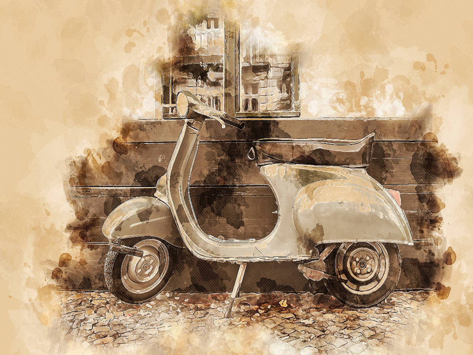 Vespa Mototrroller - CALVENDO Foto-Puzzle'