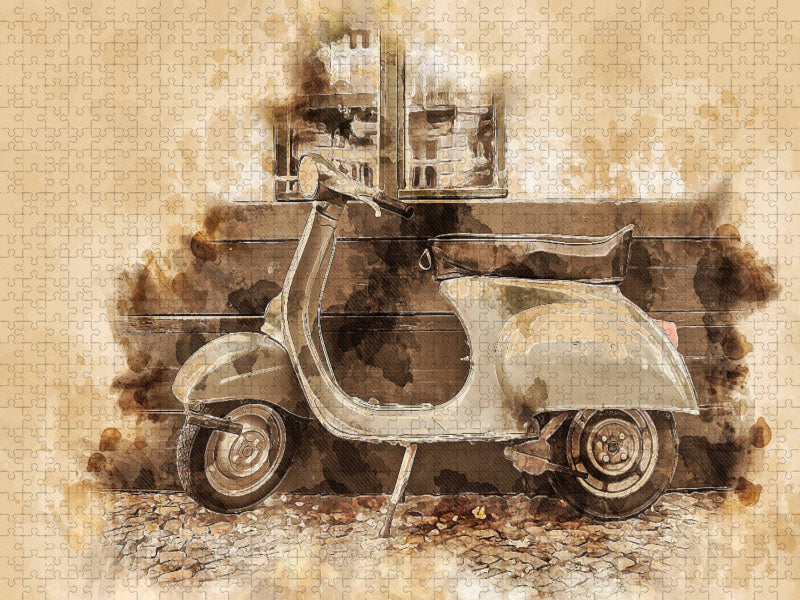 Vespa Mototrroller - CALVENDO Foto-Puzzle'