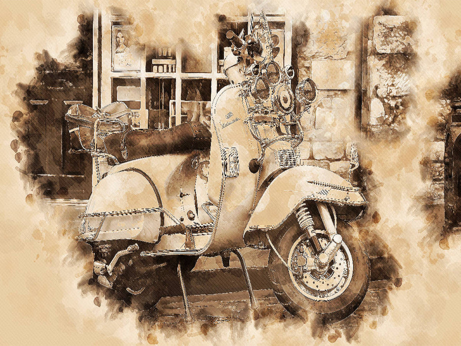 Vespa Mototrroller - CALVENDO Foto-Puzzle'