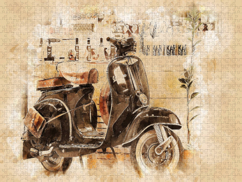 Vespa Mototrroller - CALVENDO Foto-Puzzle'