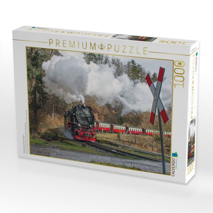 Dampfzug der Brockenbahn - CALVENDO Foto-Puzzle'