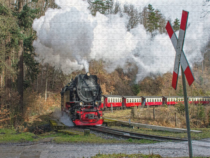 Dampfzug der Brockenbahn - CALVENDO Foto-Puzzle'