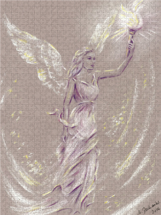 Engelwesen als Lichtbringer 2000 Teile Puzzle hoch - CALVENDO Foto-Puzzle'