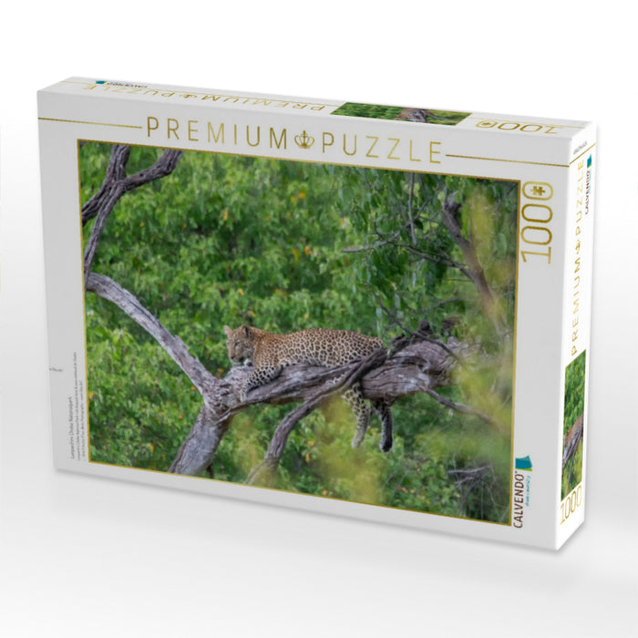 Leopard im Chobe Nationalpark - CALVENDO Foto-Puzzle'