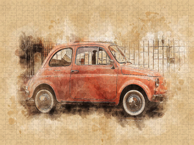 Fiat Nuova 500 - CALVENDO Foto-Puzzle'