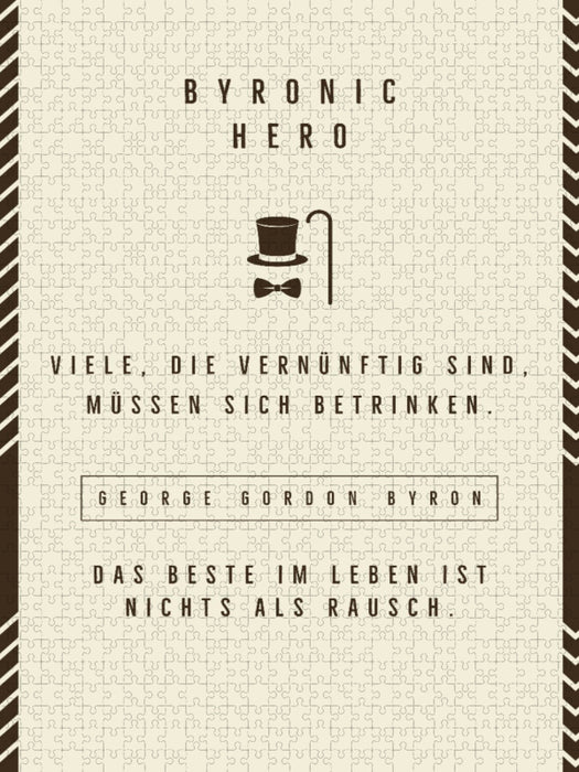 Viele, die vernünftig sind, müssen sich betrinken. Das Beste im Leben ist nichts als Rausch. - CALVENDO Foto-Puzzle'