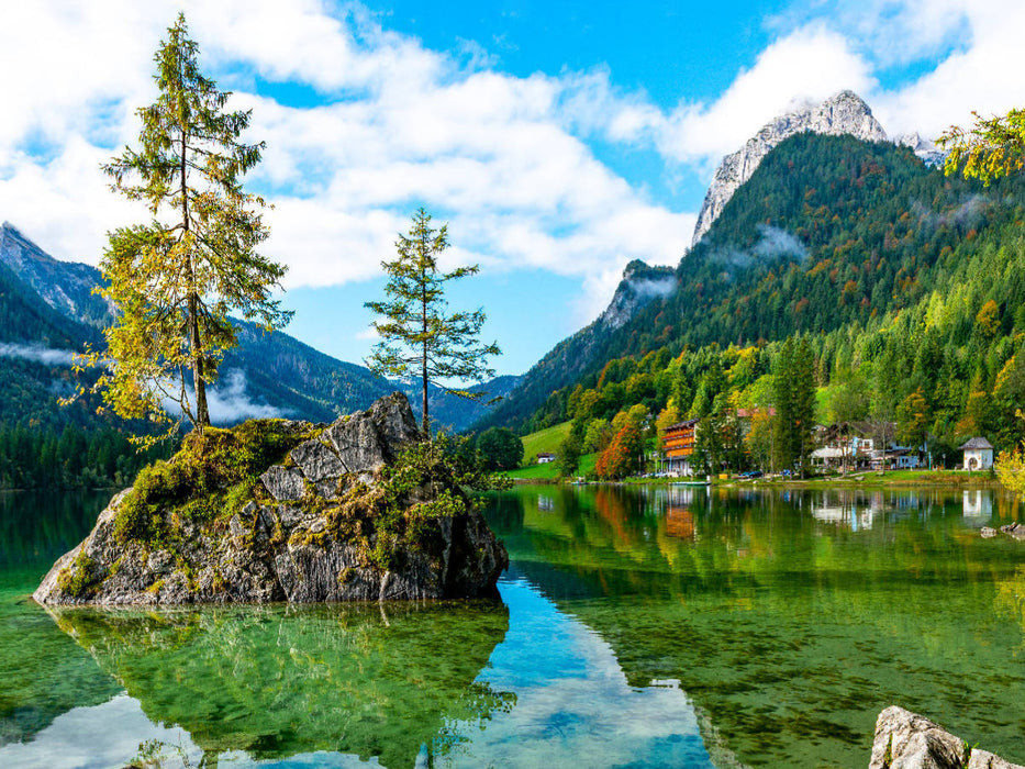 Am traumhaften Hintersee - CALVENDO Foto-Puzzle'