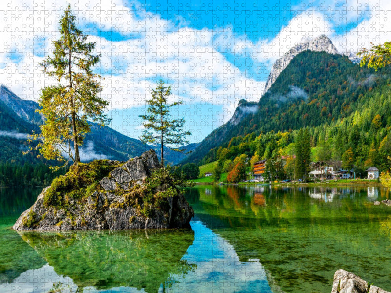 Am traumhaften Hintersee - CALVENDO Foto-Puzzle'
