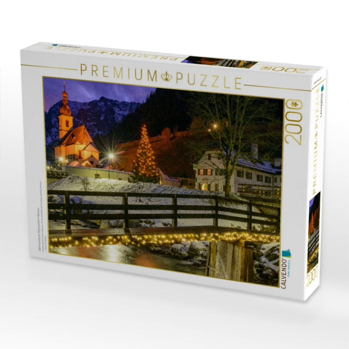 Christmas painter's corner in Ramsau - CALVENDO photo puzzle 