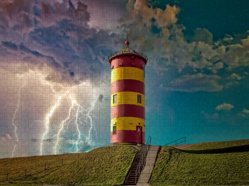 Leuchrtturm Pilsum, Deutschland - CALVENDO Foto-Puzzle'