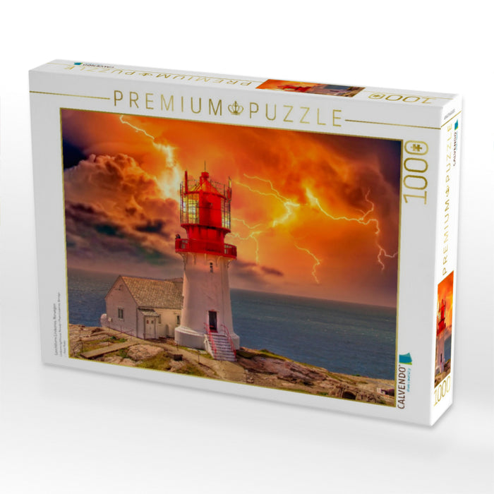 Leuchtturm Lindesnes, Norwegen - CALVENDO Foto-Puzzle'