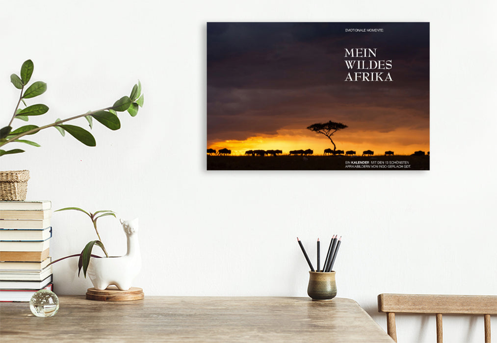 Premium Textil-Leinwand Premium Textil-Leinwand 120 cm x 80 cm quer Ein Motiv aus dem Kalender Emotionale Momente: Mein wildes Afrika
