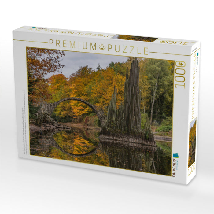 Ein Motiv aus dem Kalender Rakotzbrücke und See im Kromlauerpark - CALVENDO Foto-Puzzle'