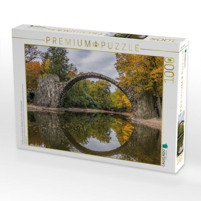Ein Motiv aus dem Kalender Rakotzbrücke und See im Kromlauerpark - CALVENDO Foto-Puzzle'